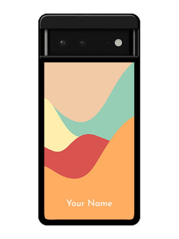 Custom Google Pixel 6 5G Custom Glass Phone Case - Ocean Waves Multi - Colour Design