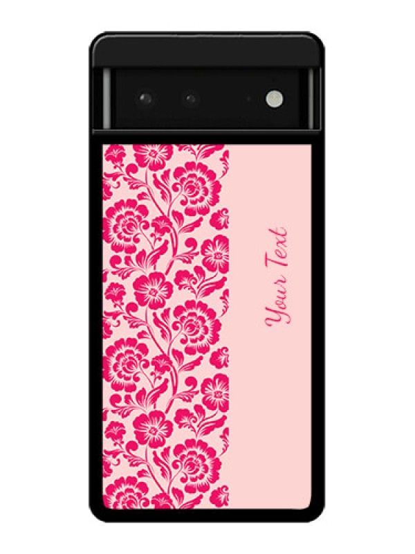 Custom Google Pixel 6 5G Custom Glass Phone Case - Attractive Floral Pattern Design