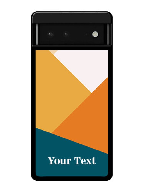 Custom Google Pixel 6 5G Custom Glass Phone Case - Stacked Multi - Colour Design