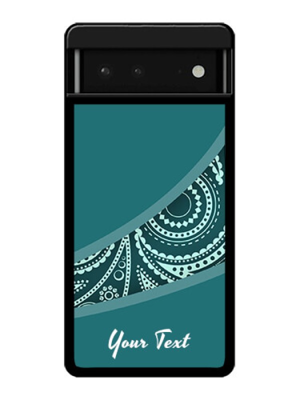 Custom Google Pixel 6 5G Custom Glass Phone Case - Semi Visible Floral Design