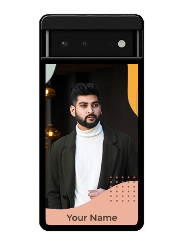 Custom Google Pixel 6 5G Custom Glass Phone Case - Tri - Coloured Overlay Design