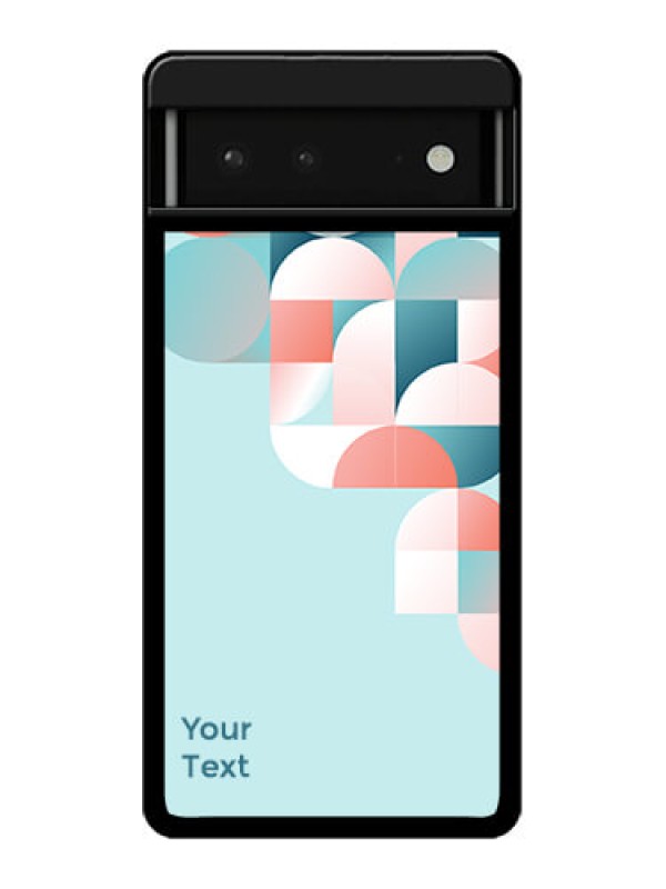 Custom Google Pixel 6 5G Custom Glass Phone Case - Stylish Semi - Circle Pattern Design