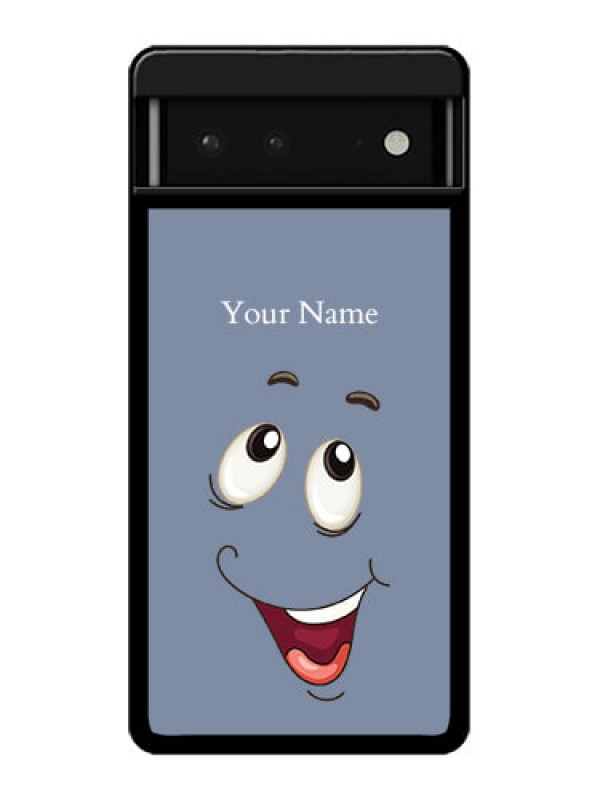 Custom Google Pixel 6 5G Custom Glass Phone Case - Laughing Cartoon Face Design