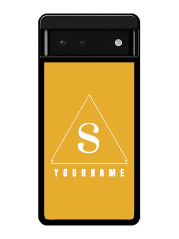 Custom Google Pixel 6 5G Custom Glass Phone Case - Simple Triangle Design