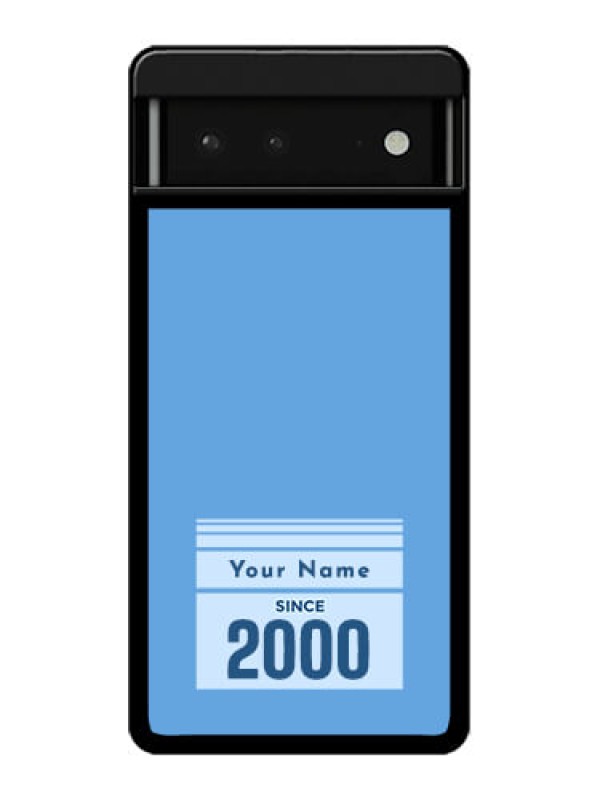 Custom Google Pixel 6 5G Custom Glass Phone Case - Custom Year Of Birth Design