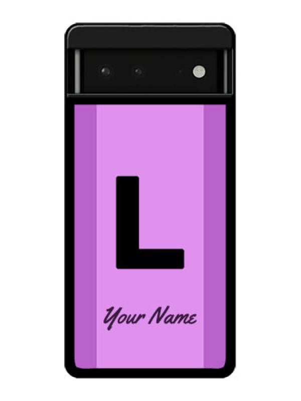 Custom Google Pixel 6 5G Custom Glass Phone Case - Tricolor Custom Text Design