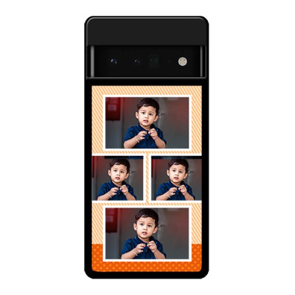 Google Pixel 6 Pro 5G Custom Glass Phone Case - Bulk Photos Upload Design