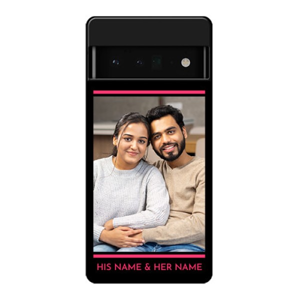 Google Pixel 6 Pro 5G Custom Glass Phone Case - With Add Text Design