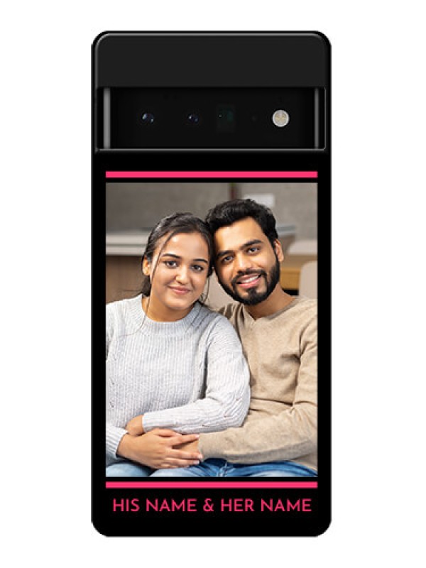Custom Google Pixel 6 Pro 5G Custom Glass Phone Case - With Add Text Design
