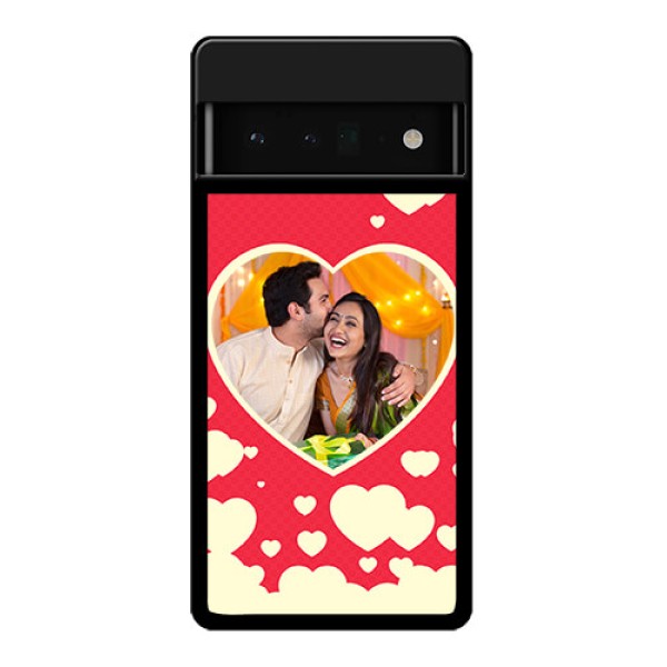 Google Pixel 6 Pro 5G Custom Glass Phone Case - Love Symbols Phone Cover Design