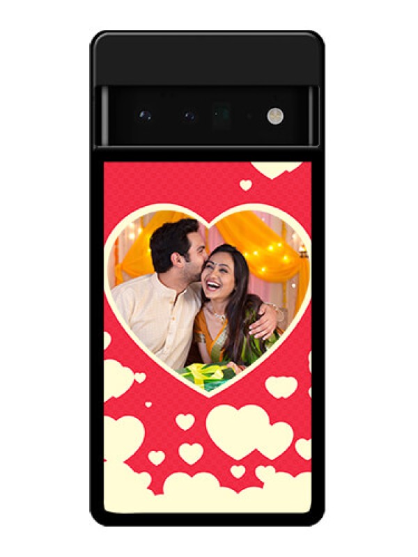 Custom Google Pixel 6 Pro 5G Custom Glass Phone Case - Love Symbols Phone Cover Design