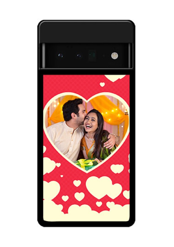 Google Pixel 6 Pro 5G Custom Glass Phone Case - Love Symbols Phone Cover Design