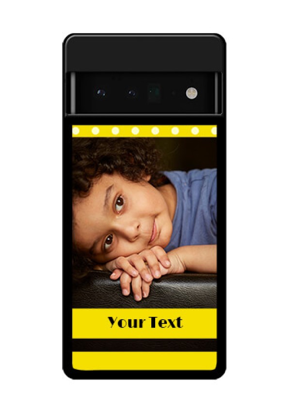 Google Pixel 6 Pro 5G Custom Glass Phone Case - Bright Yellow Case Design