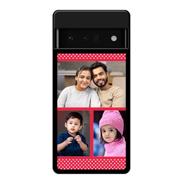 Google Pixel 6 Pro 5G Custom Glass Phone Case - Bulk Photo Upload Design