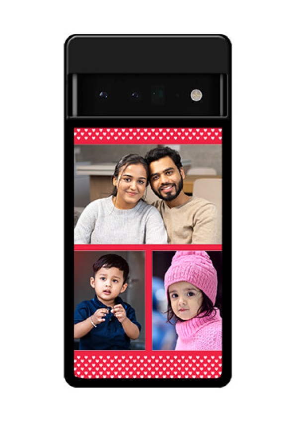 Google Pixel 6 Pro 5G Custom Glass Phone Case - Bulk Photo Upload Design