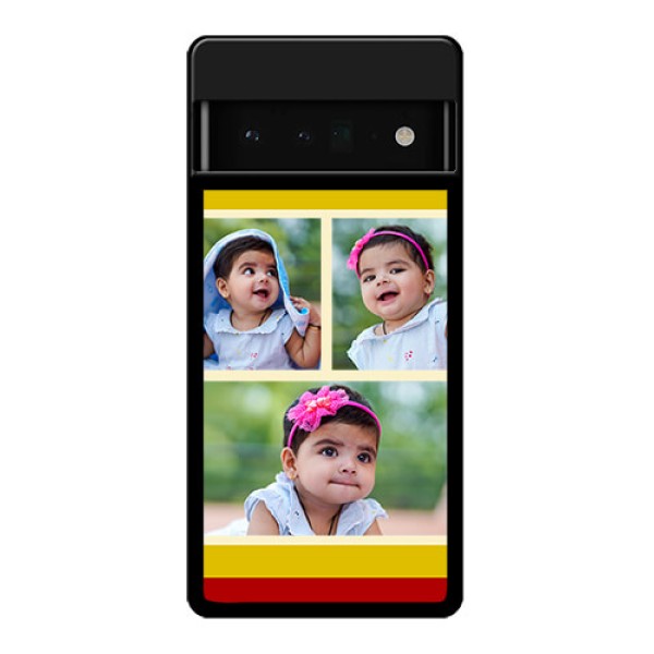 Google Pixel 6 Pro 5G Custom Glass Phone Case - Multiple Pic Upload Design