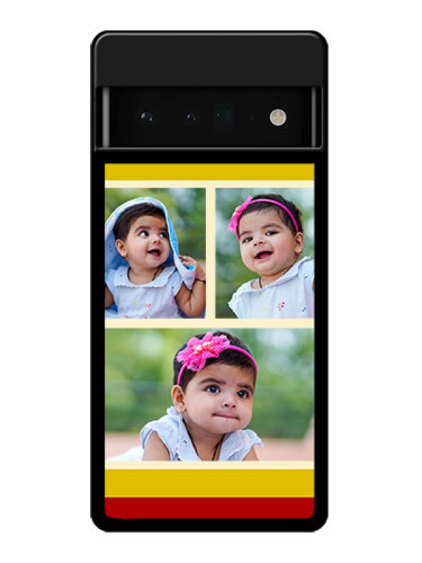 Custom Google Pixel 6 Pro 5G Custom Glass Phone Case - Multiple Pic Upload Design