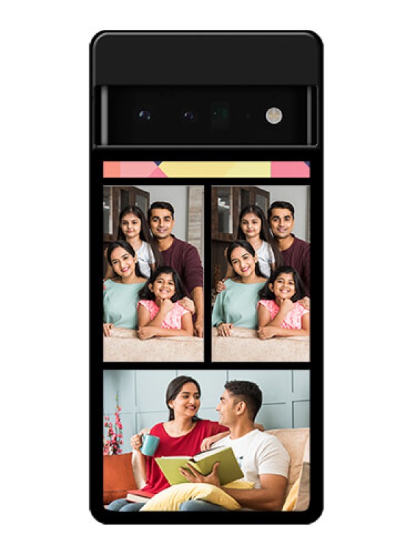 Custom Google Pixel 6 Pro 5G Custom Glass Phone Case - Bulk Pic Upload Design