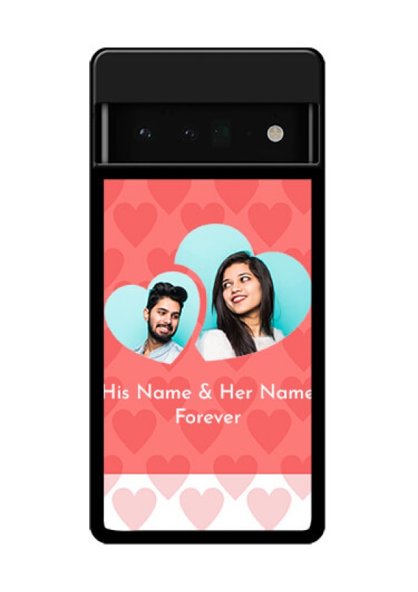 Google Pixel 6 Pro 5G Custom Glass Phone Case - Couple Pic Upload Design