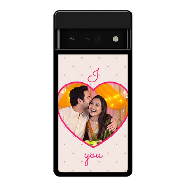 Google Pixel 6 Pro 5G Custom Glass Phone Case - Heart Shape Design