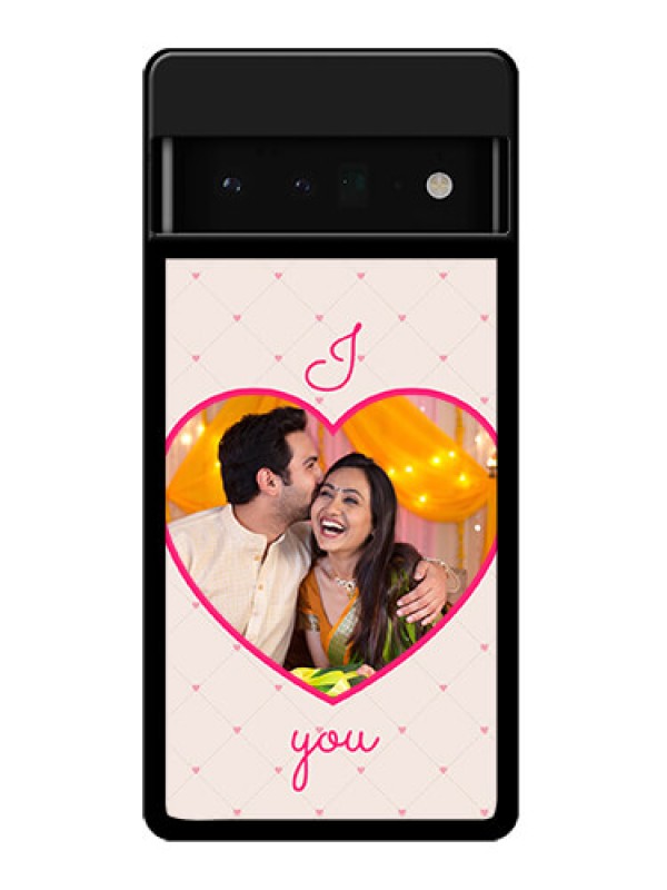 Custom Google Pixel 6 Pro 5G Custom Glass Phone Case - Heart Shape Design