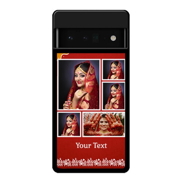 Google Pixel 6 Pro 5G Custom Glass Phone Case - Wedding Pic Upload Design