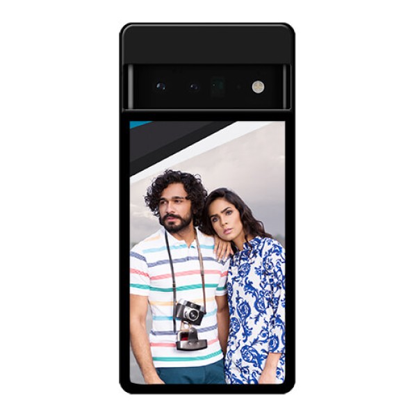 Google Pixel 6 Pro 5G Custom Glass Phone Case - Simple Pattern Photo Upload Design