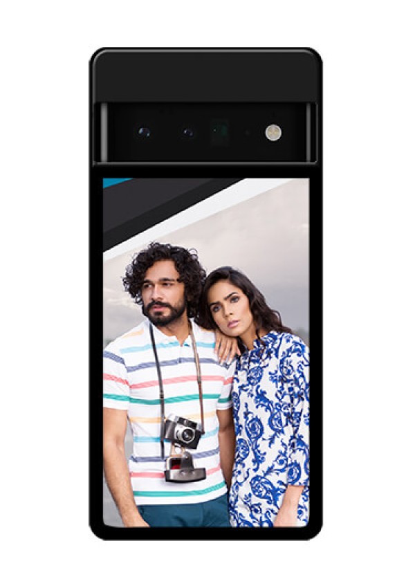 Google Pixel 6 Pro 5G Custom Glass Phone Case - Simple Pattern Photo Upload Design