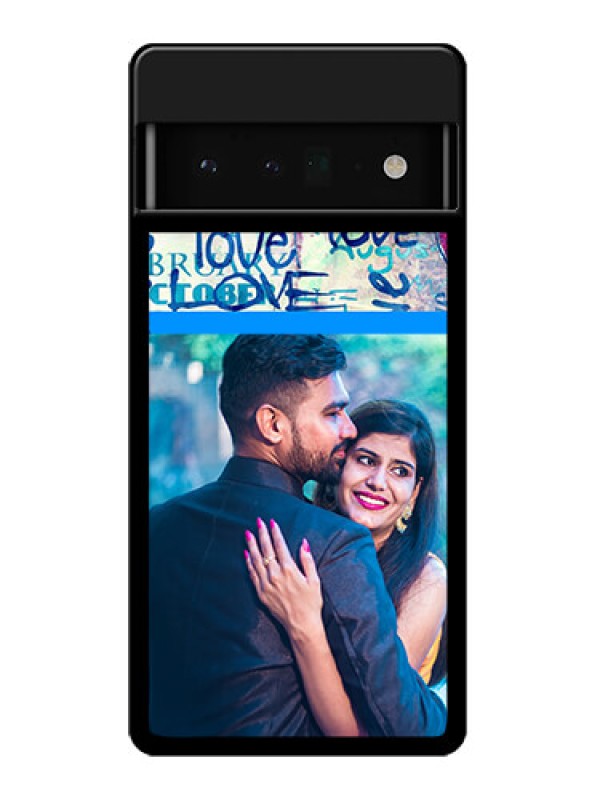 Custom Google Pixel 6 Pro 5G Custom Glass Phone Case - Colorful Love Design