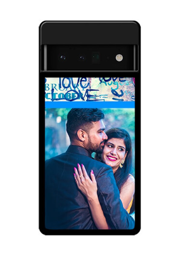 Google Pixel 6 Pro 5G Custom Glass Phone Case - Colorful Love Design