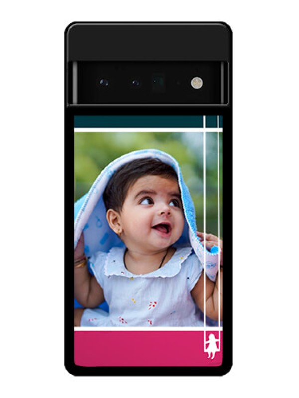 Custom Google Pixel 6 Pro 5G Custom Glass Phone Case - Cute Girl With Cloud Design