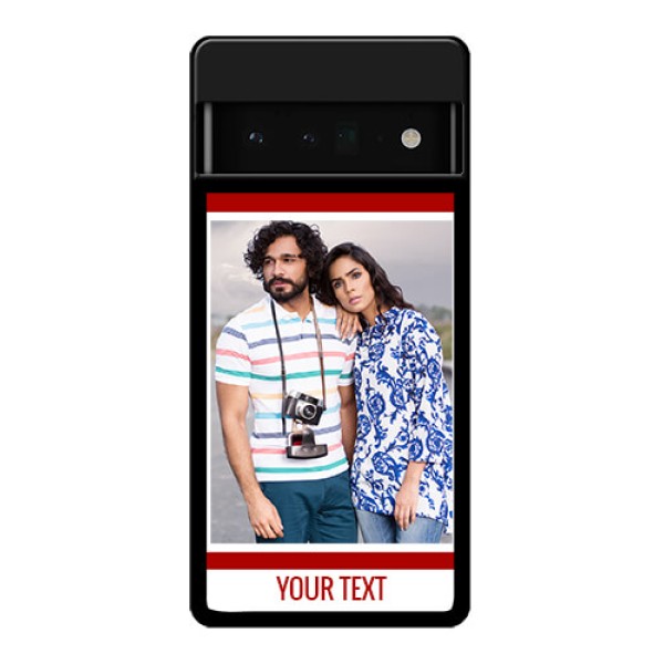 Google Pixel 6 Pro 5G Custom Glass Phone Case - Red Color Design