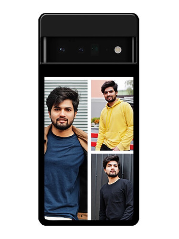 Custom Google Pixel 6 Pro 5G Custom Glass Phone Case - Upload Multiple Picture Design