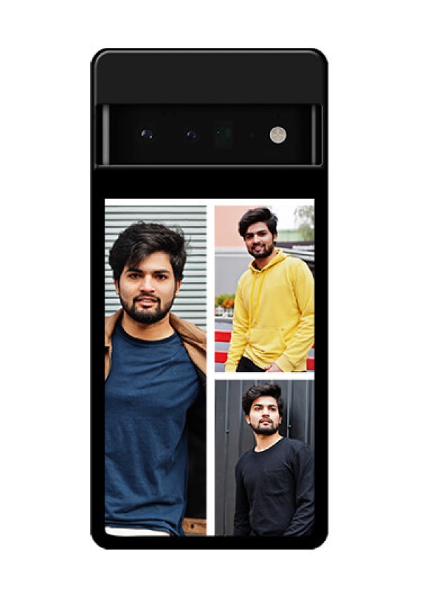 Google Pixel 6 Pro 5G Custom Glass Phone Case - Upload Multiple Picture Design
