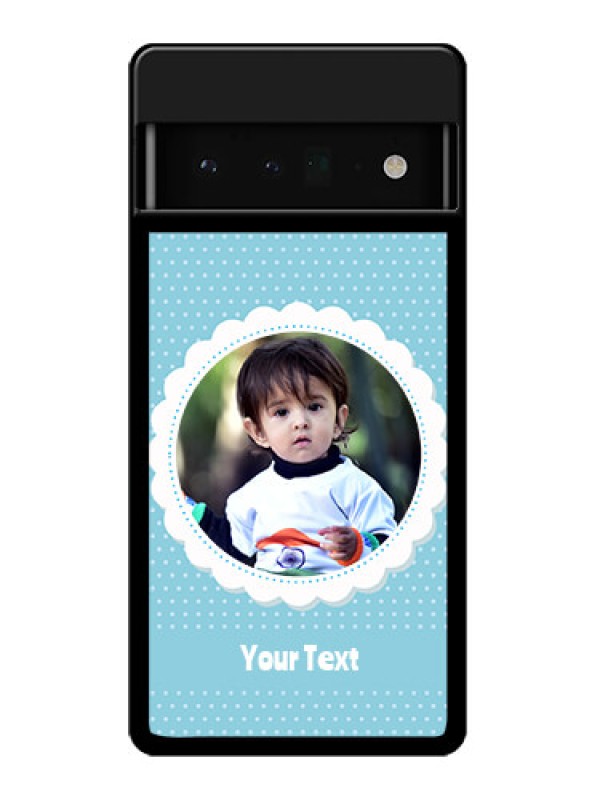 Custom Google Pixel 6 Pro 5G Custom Glass Phone Case - Violet Pattern Design