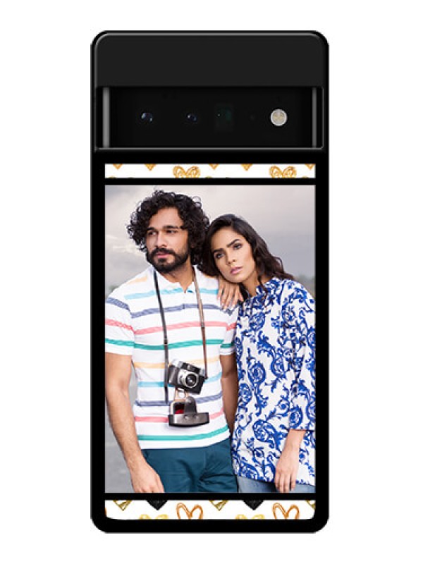 Custom Google Pixel 6 Pro 5G Custom Glass Phone Case - Love Symbol Design