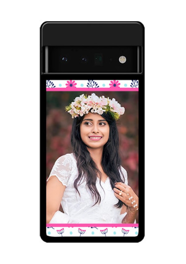 Google Pixel 6 Pro 5G Custom Glass Phone Case - Colorful Flower Design