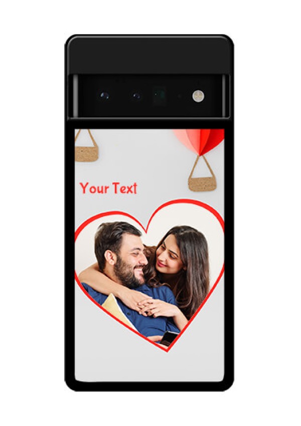 Google Pixel 6 Pro 5G Custom Glass Phone Case - Parachute Love Design