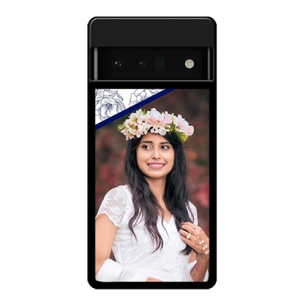 Google Pixel 6 Pro 5G Custom Glass Phone Case - Classy Floral Design