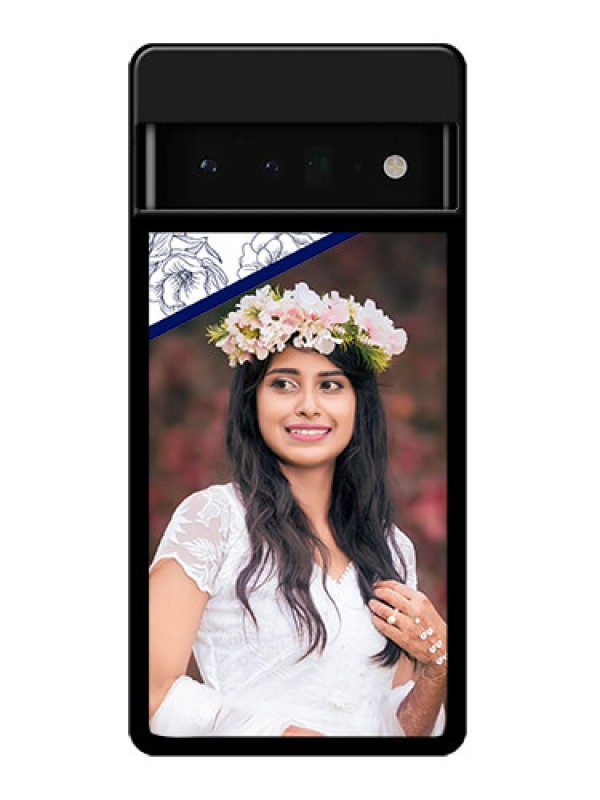 Custom Google Pixel 6 Pro 5G Custom Glass Phone Case - Classy Floral Design