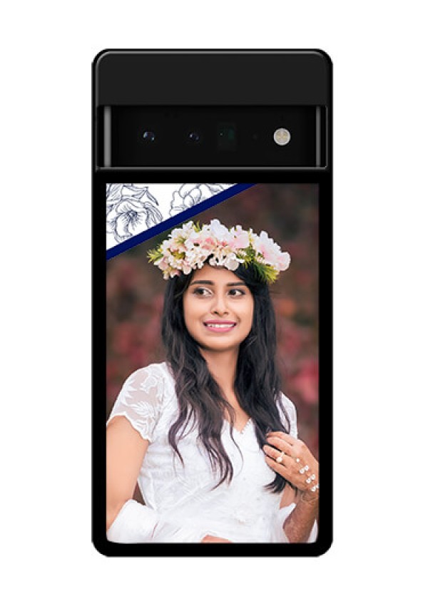 Google Pixel 6 Pro 5G Custom Glass Phone Case - Classy Floral Design