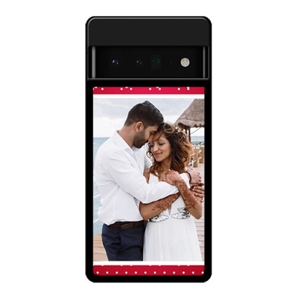 Google Pixel 6 Pro 5G Custom Glass Phone Case - Hearts Mobile Case Design