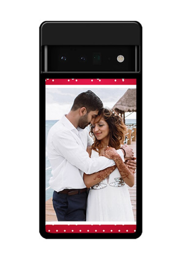 Google Pixel 6 Pro 5G Custom Glass Phone Case - Hearts Mobile Case Design
