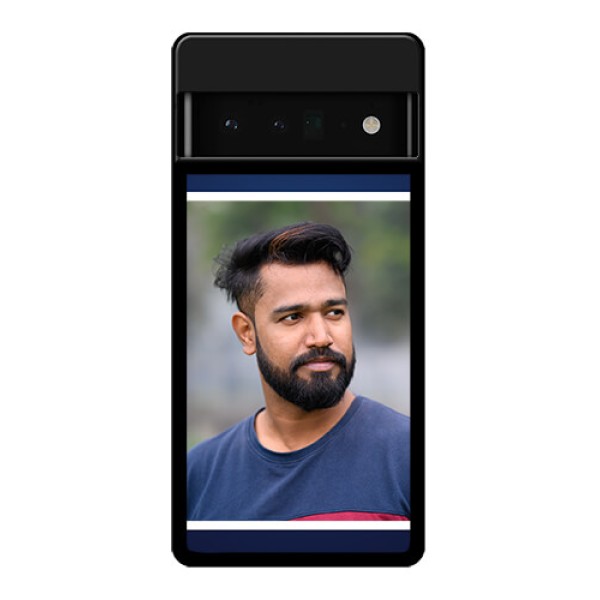 Google Pixel 6 Pro 5G Custom Glass Phone Case - Simple Royal Blue Design