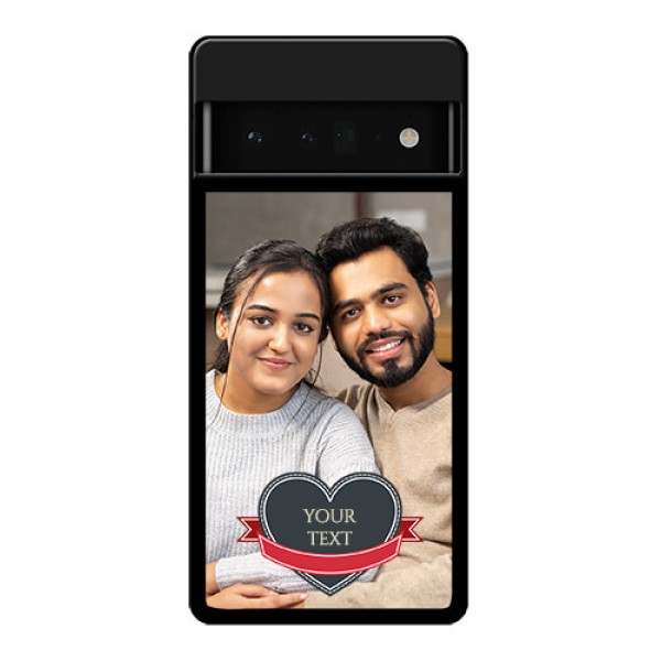 Google Pixel 6 Pro 5G Custom Glass Phone Case - Just Married Couple Design