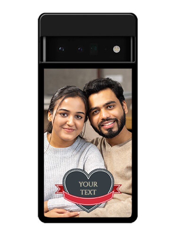 Custom Google Pixel 6 Pro 5G Custom Glass Phone Case - Just Married Couple Design