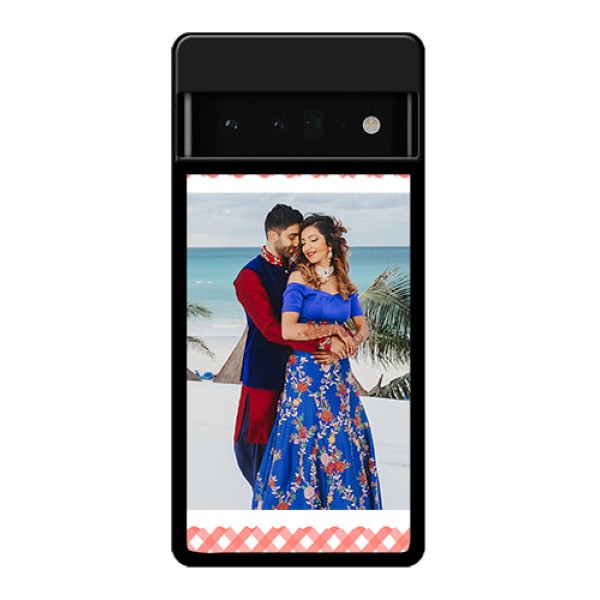 Google Pixel 6 Pro 5G Custom Glass Phone Case - Pink Pattern Design