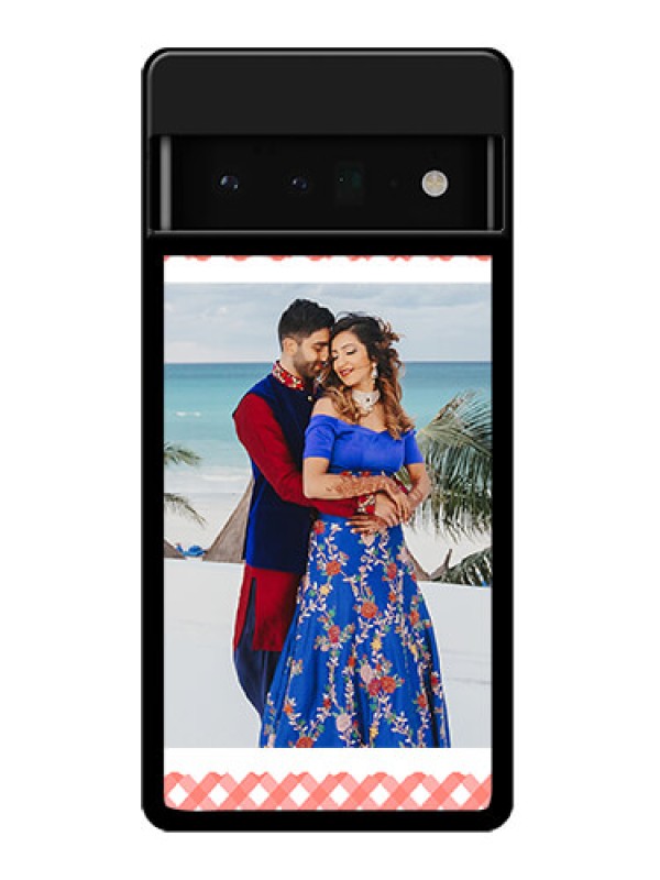 Custom Google Pixel 6 Pro 5G Custom Glass Phone Case - Pink Pattern Design