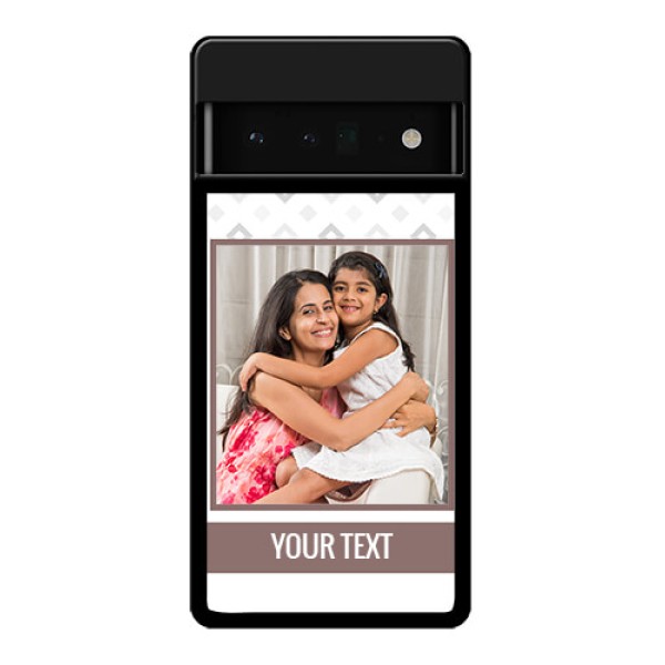Google Pixel 6 Pro 5G Custom Glass Phone Case - Simple Diamond Design