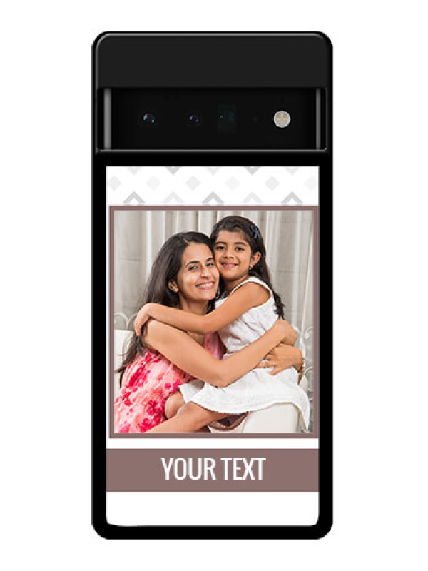 Custom Google Pixel 6 Pro 5G Custom Glass Phone Case - Simple Diamond Design